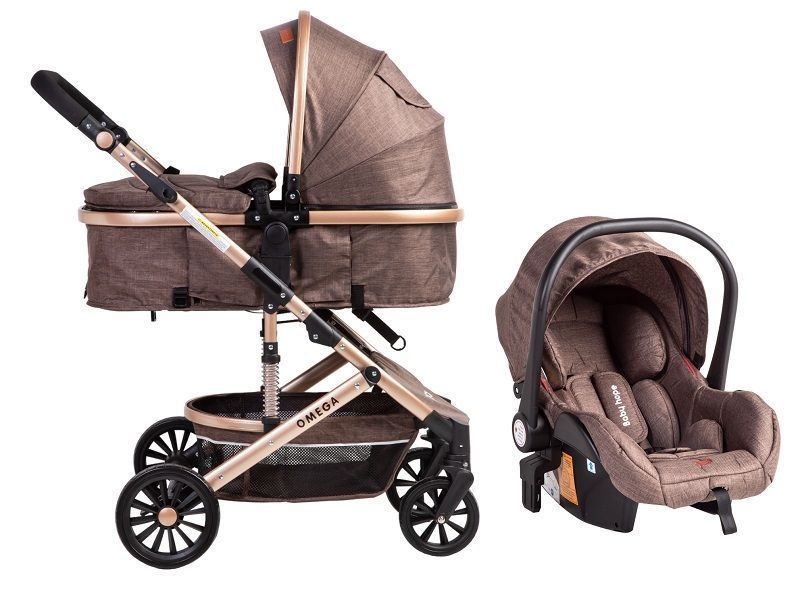 Coche Travel System Omega Brown-0