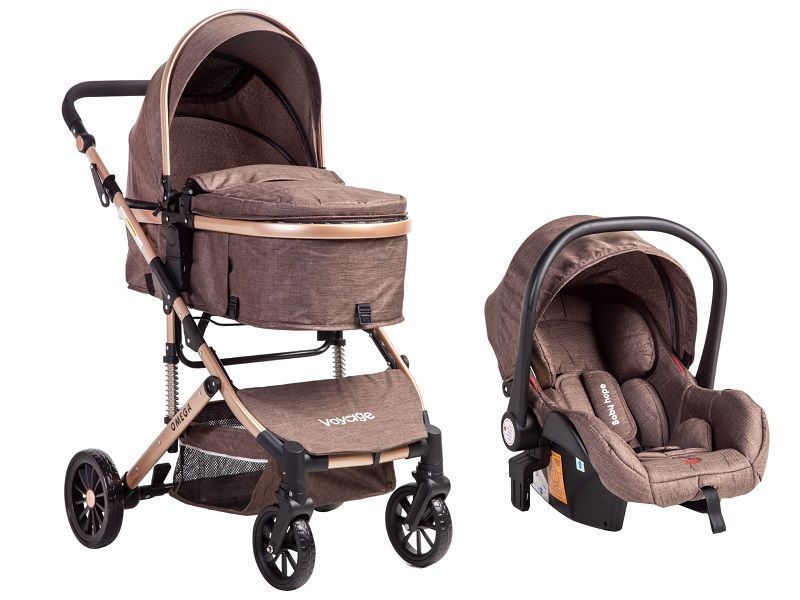 Coche Travel System Omega Brown-1