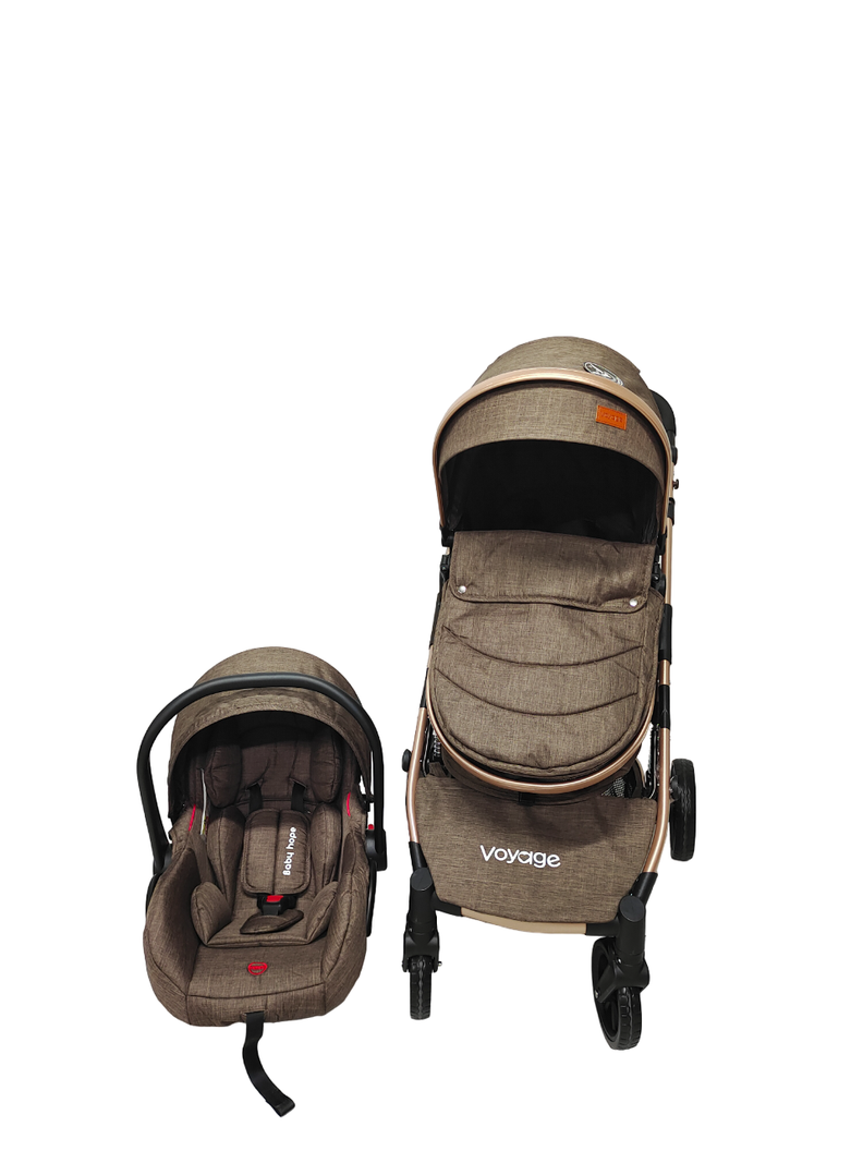 Coche Travel System Omega Brown-7