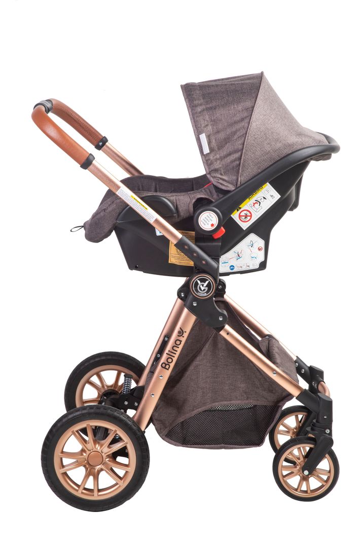 Coche Travel System Bolina Chocolate-1