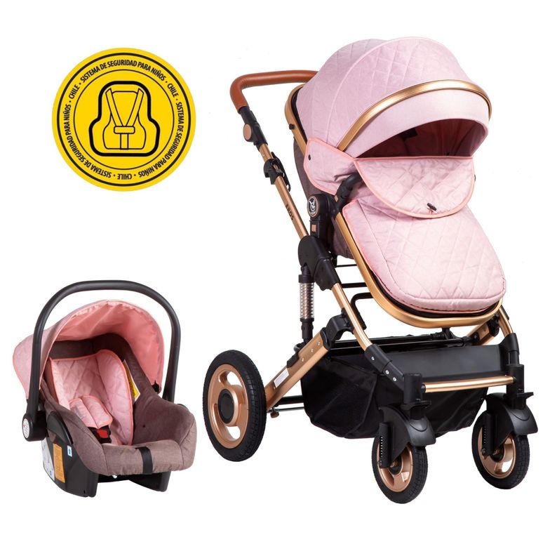 Coche Travel System Eros Pink-0