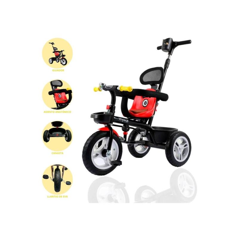triciclo voyage libre red -0