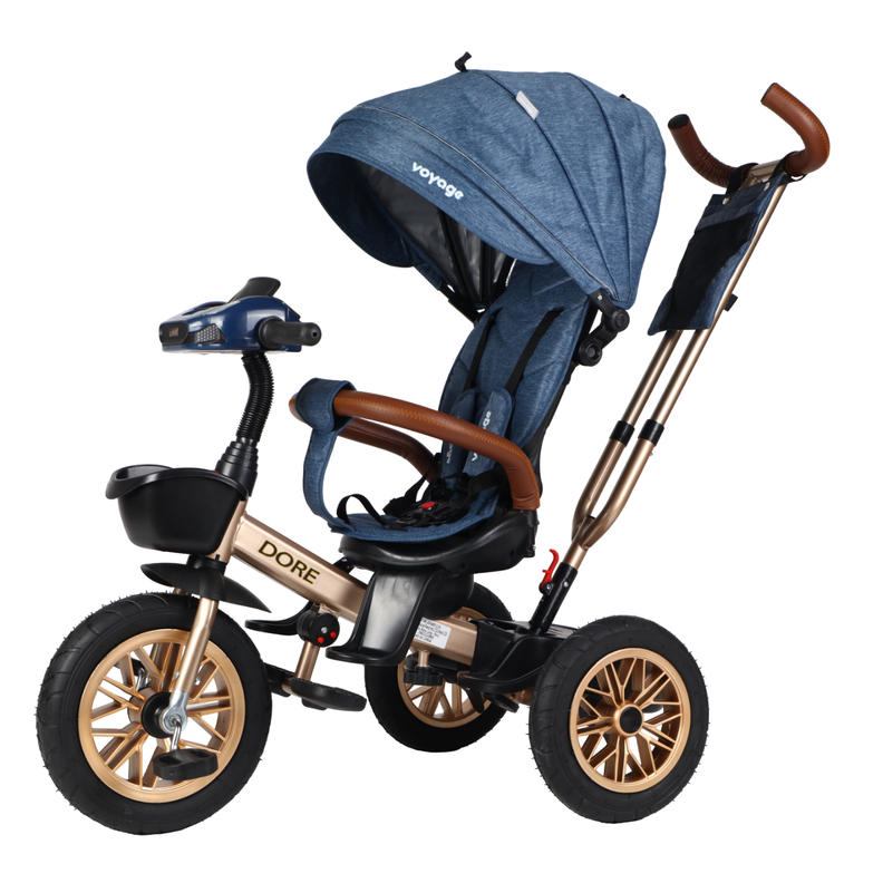 Triciclo Dore Blue 360 Con Reclinación y Bluetooth-0