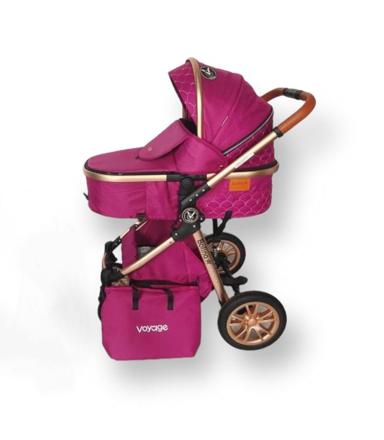 Coche Travel System Bolina Fucsia-5