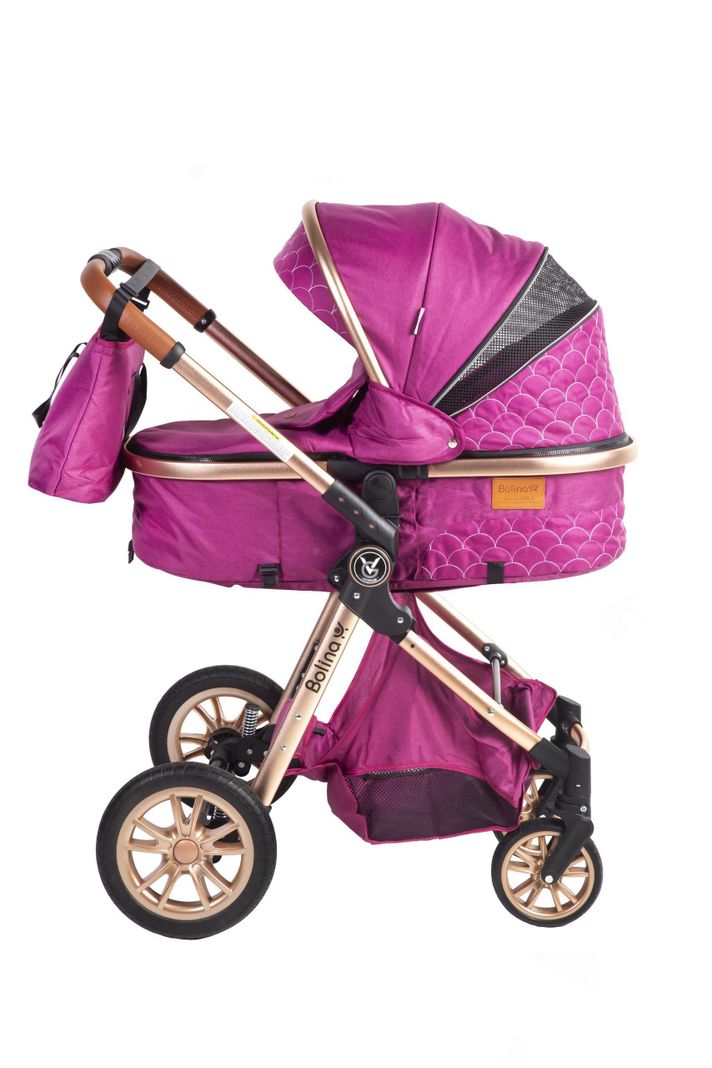 Coche Travel System Bolina Fucsia-1