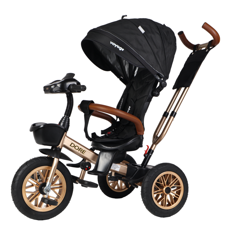 Triciclo Dore Black 360 Con Reclinación y Bluetooth-0