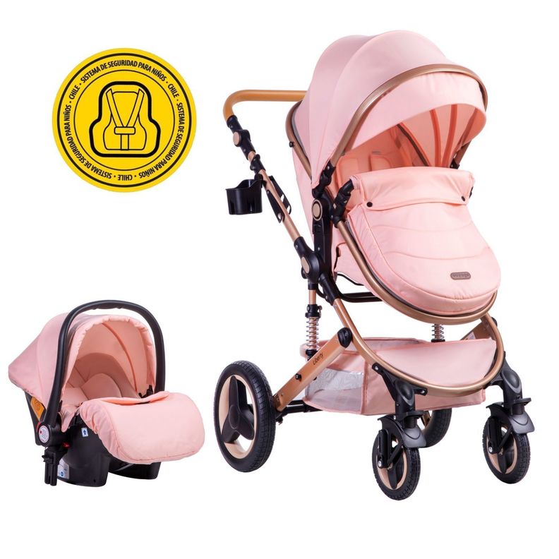 Coche Travel System Liberty Pink-5