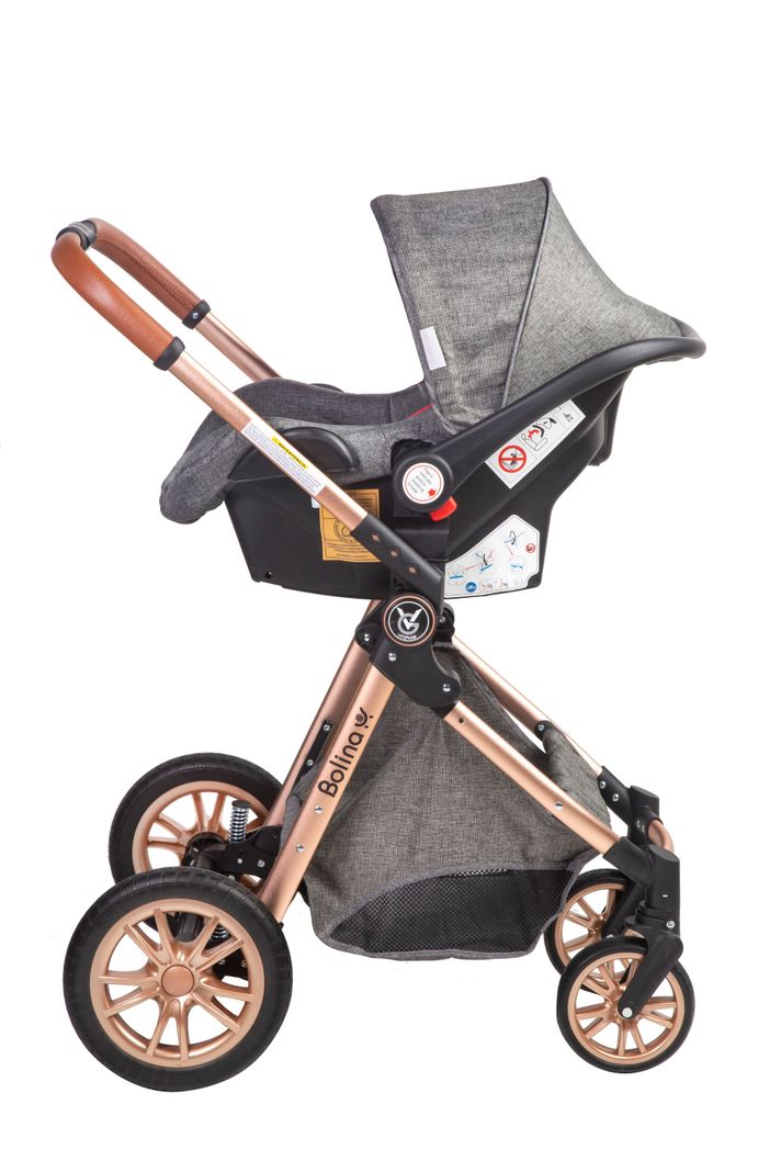 Coche Travel System Bolina Grey Nuevo-1