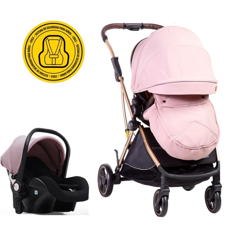 Coche Travel System Nebula Pink-0