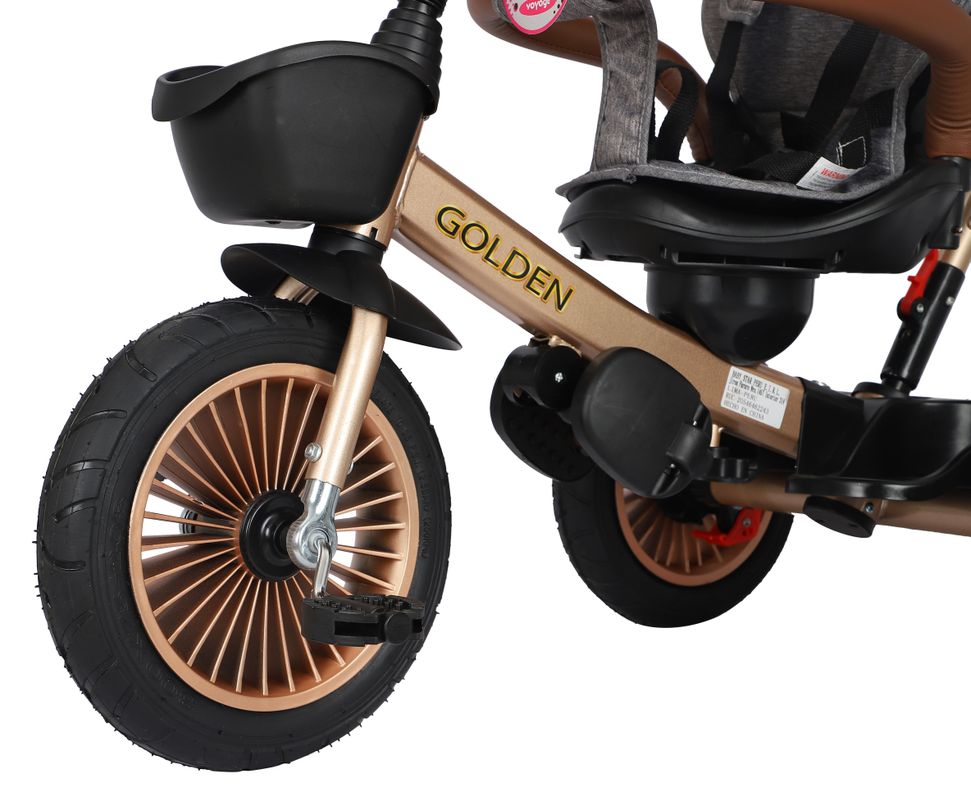 Triciclo para Niños  Voyage Golden Black-5