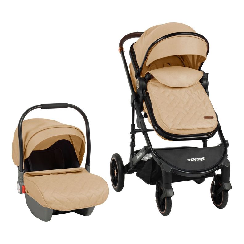 Coche Travel System Venus Kaki 2 en 1-0