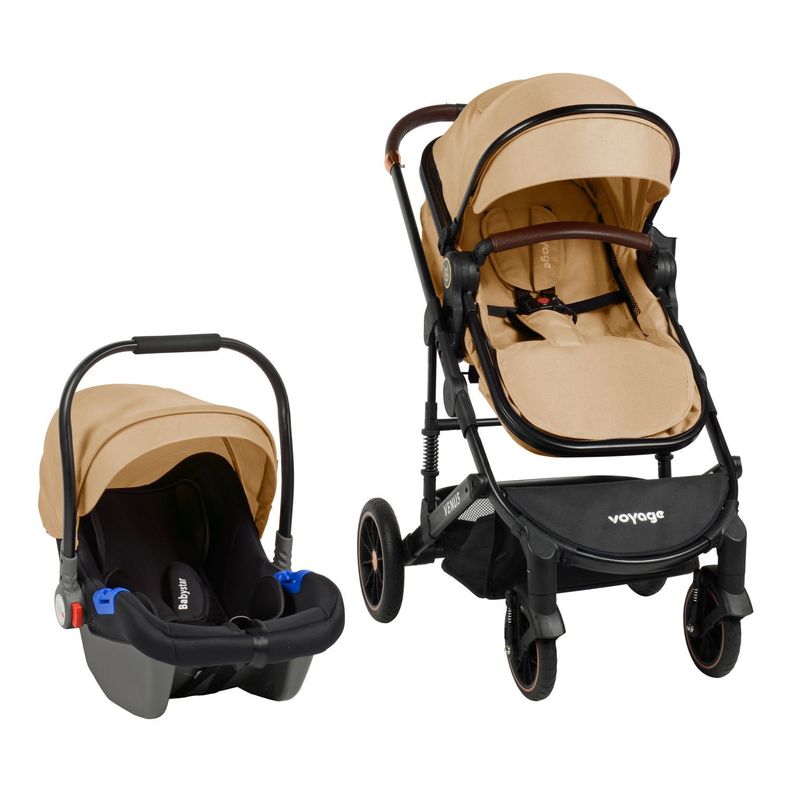 Coche Travel System Venus Kaki 2 en 1-1