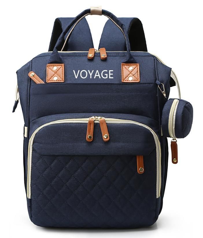 Mochila Pañalera Maternal 3 En 1  VOYAGE  BLUE-0
