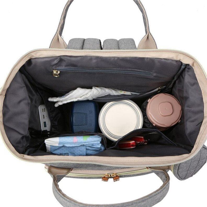 Mochila Pañalera Maternal 3 En 1  VOYAGE  BLUE-2