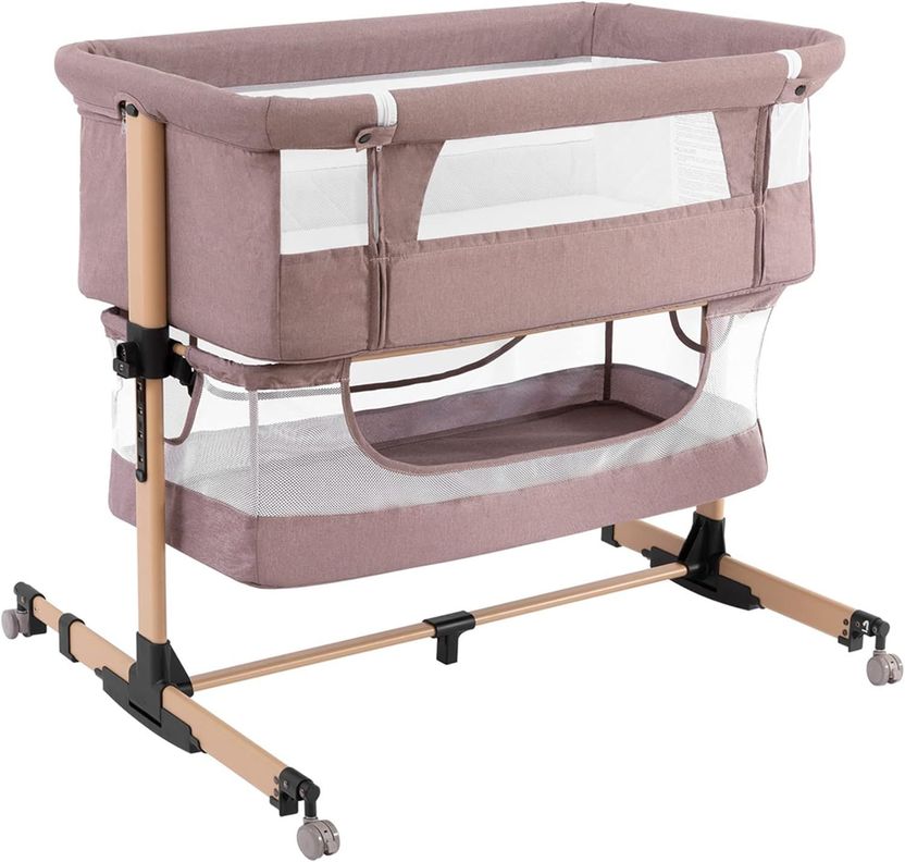 Cuna Colecho SleepSide Kaki-1