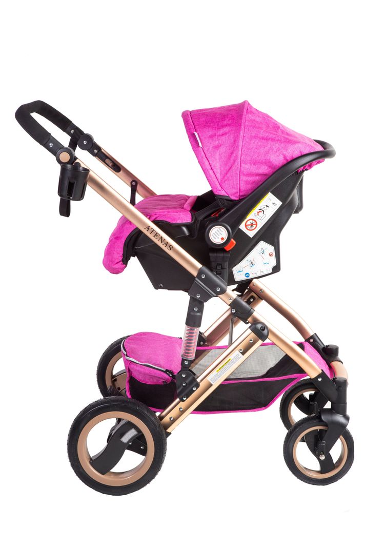 Coche Travel System Atenas Fucsia-1
