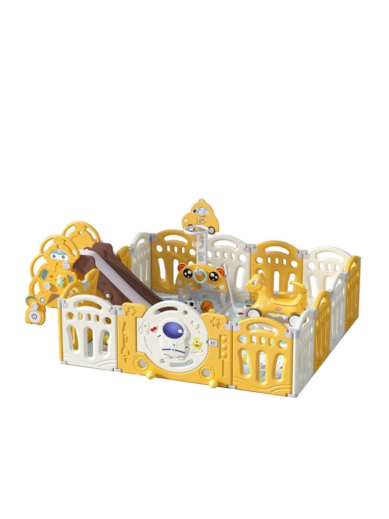 Corral Astro Yellow + Centro de Juegos 154X156cm-0