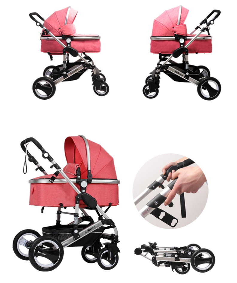 Coche Moises Cynebaby Pink-4
