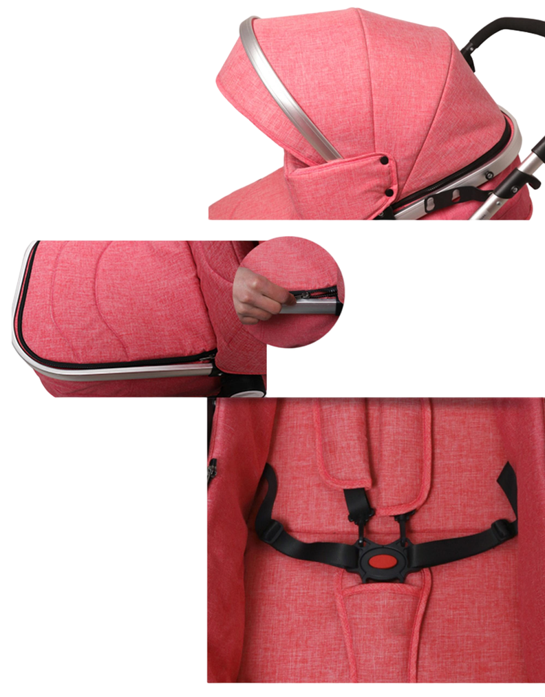 Coche Moises Cynebaby Pink-5