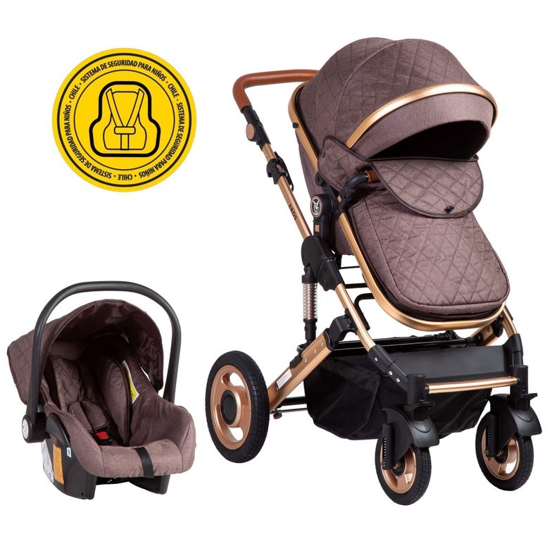 Coche Travel System Eros Brown-0
