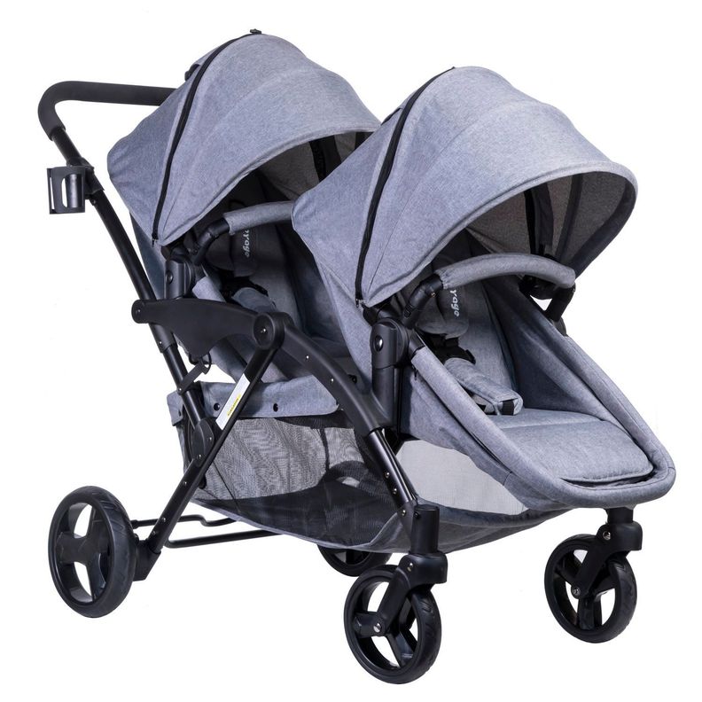 Coche Duo Travel System Géminis Grey-2