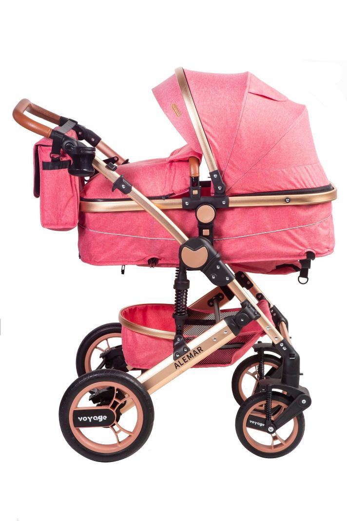 Coche Travel System Alemar Pink-2