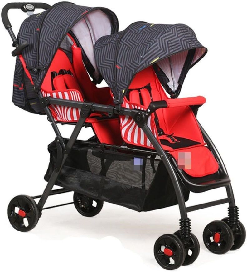 Coche Duo Hermano Mayor y Menor Duplex Red-0
