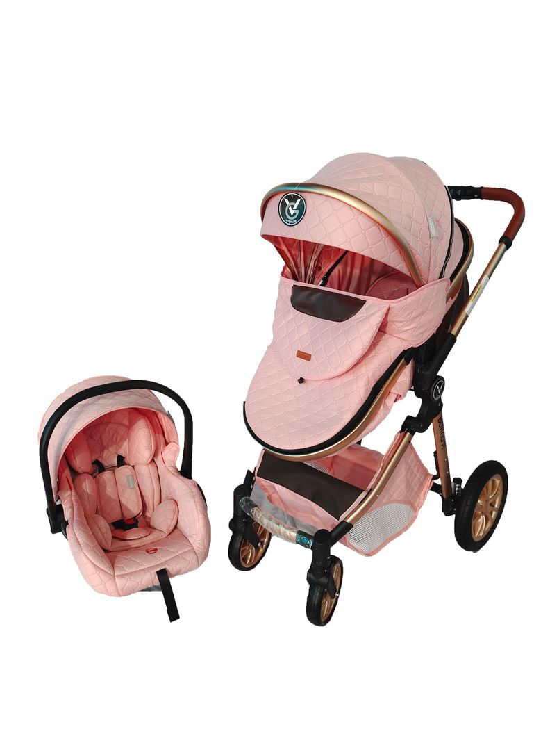 Coche Travel System Bolina Pink-2