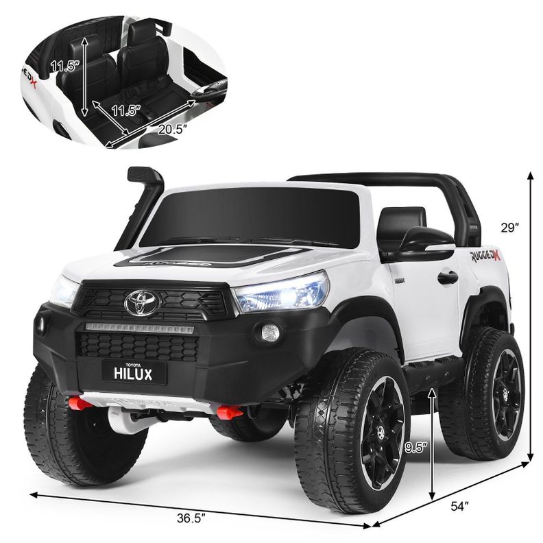 Auto Toyota Hilux Rugged X 12V White-6
