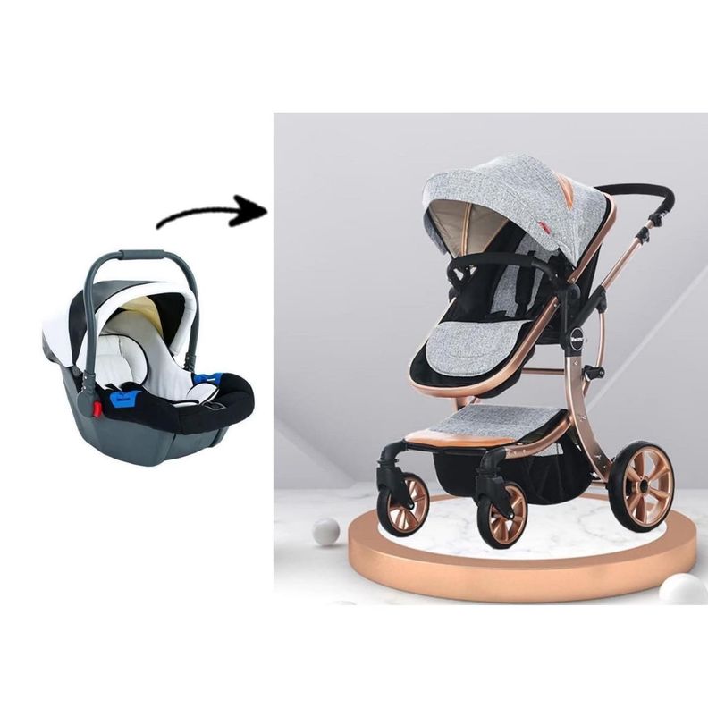 Coche Travel System Genova Grey-3