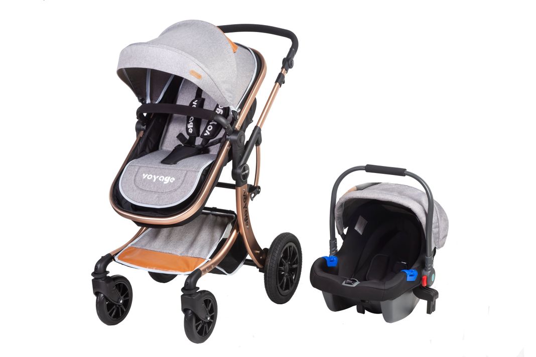 Coche Travel System Genova Grey-0