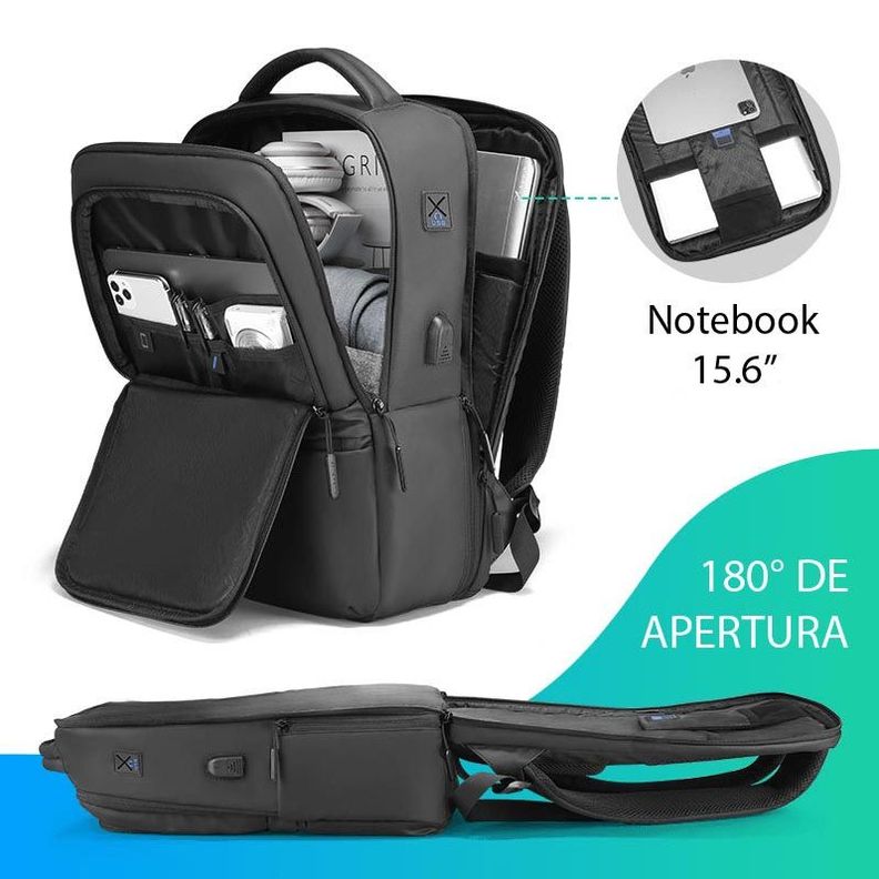 MOCHILA MARK RYDEN STORM+ NEGRO-1