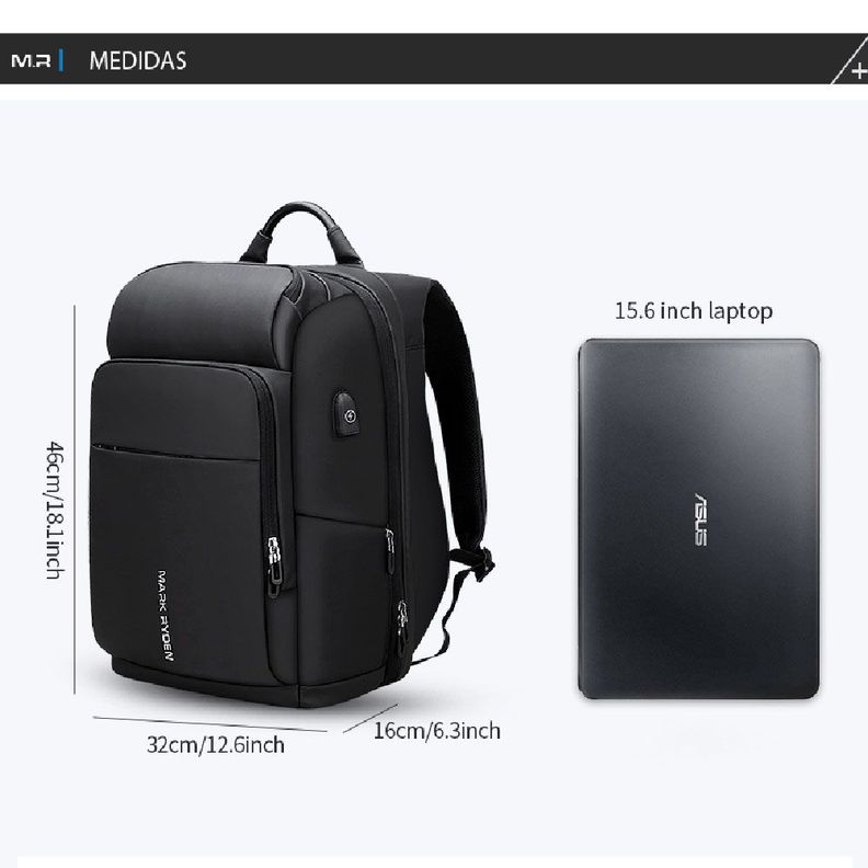 MOCHILA MARK RYDEN PHANTOM NEGRO-1