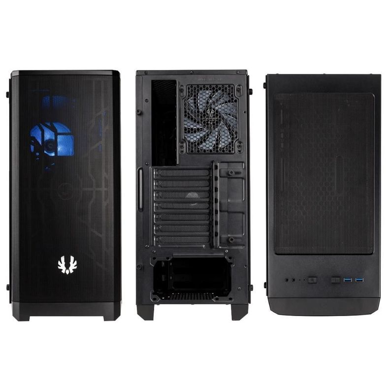 Gabinete BitFenix/ ​​Nova Mesh SE ATX/ 2 Ventiladores / Negro-4