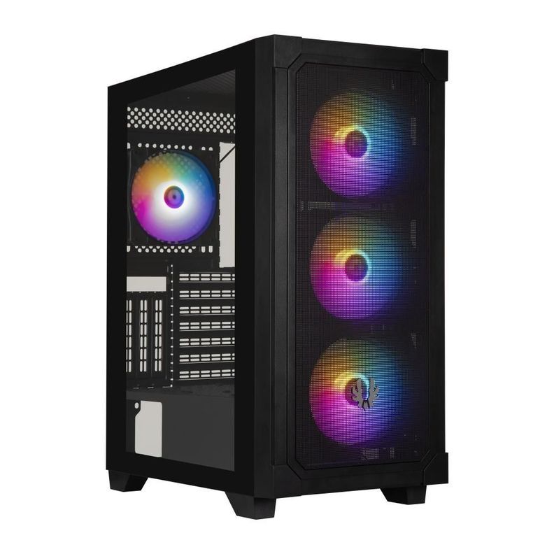 Gabinete BitFenix/ ​​Graft ATX / 4 Ventiladores /Negro-0