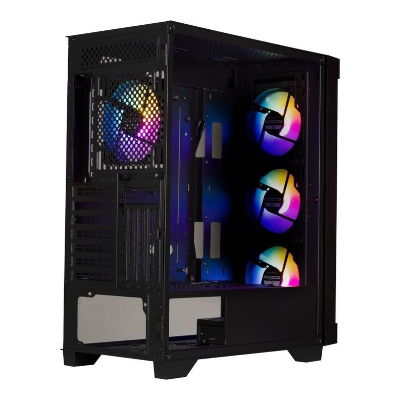 Gabinete BitFenix/ ​​Graft ATX / 4 Ventiladores /Negro-3