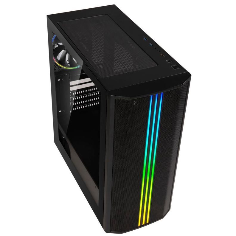 Gabinete BitFenix/ ​​Saber ATX / 3 Ventiladores/ Negro-3