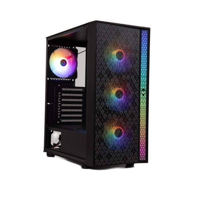 Gabinete BitFenix/ ​​Light ATX / 4 ventiladores / Negro-0