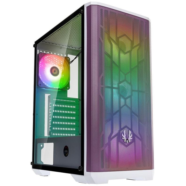 Gabinete BitFenix/ ​​Nova Mesh SE ATX/ 4 Ventiladores/ Púrpura Blanco-0