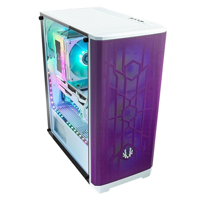 Gabinete BitFenix/ ​​Nova Mesh SE ATX/ 4 Ventiladores/ Púrpura Blanco-2