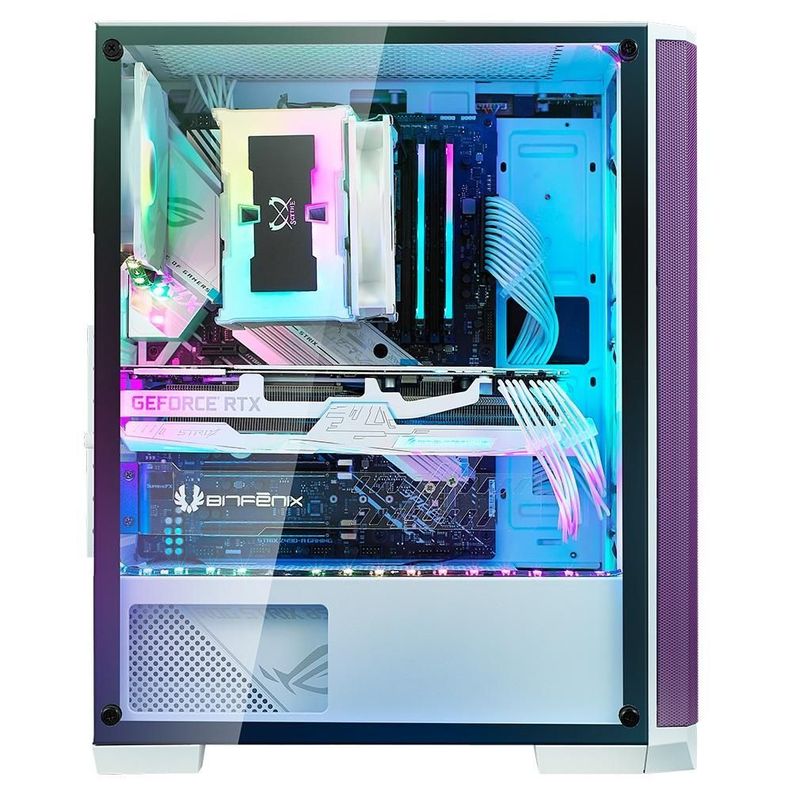 Gabinete BitFenix/ ​​Nova Mesh SE ATX/ 4 Ventiladores/ Púrpura Blanco-4