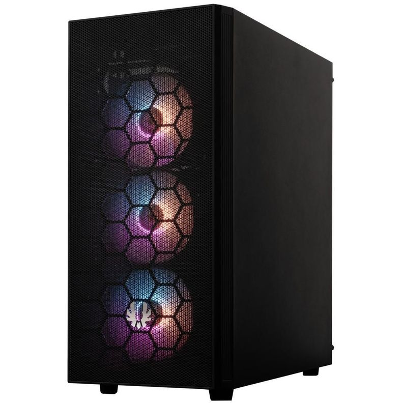 Gabinete BitFenix/ ​​Hades + Fuente de Poder 600W / 4 ventiladores/ Negro-2