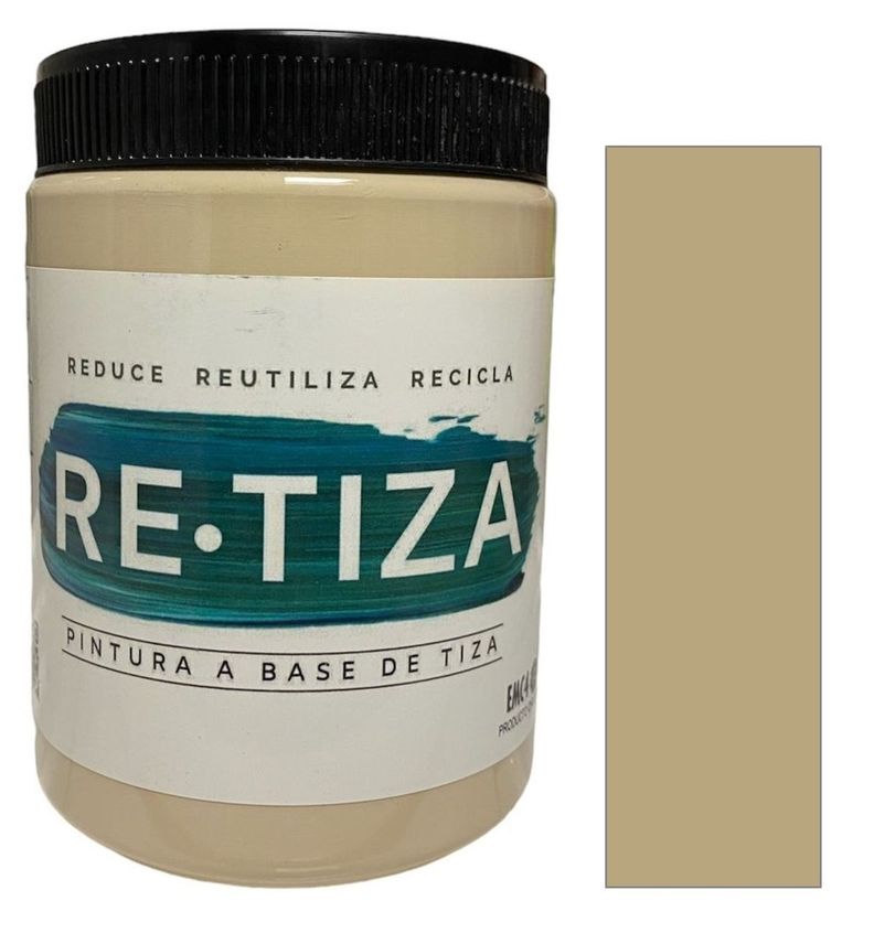 Pintura Vintage/Tizada, color Blanco LINO 1 Kilo, Base Agua Retiza-0