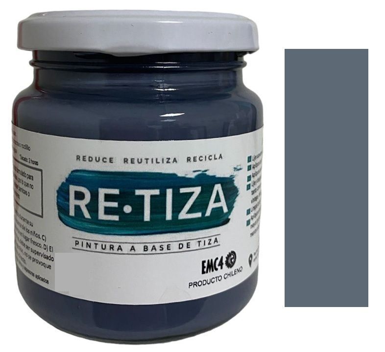 Pintura Vintage/Tizada, color Gris Marengo/Terraza, 250 gramos, Base Agua Retiza