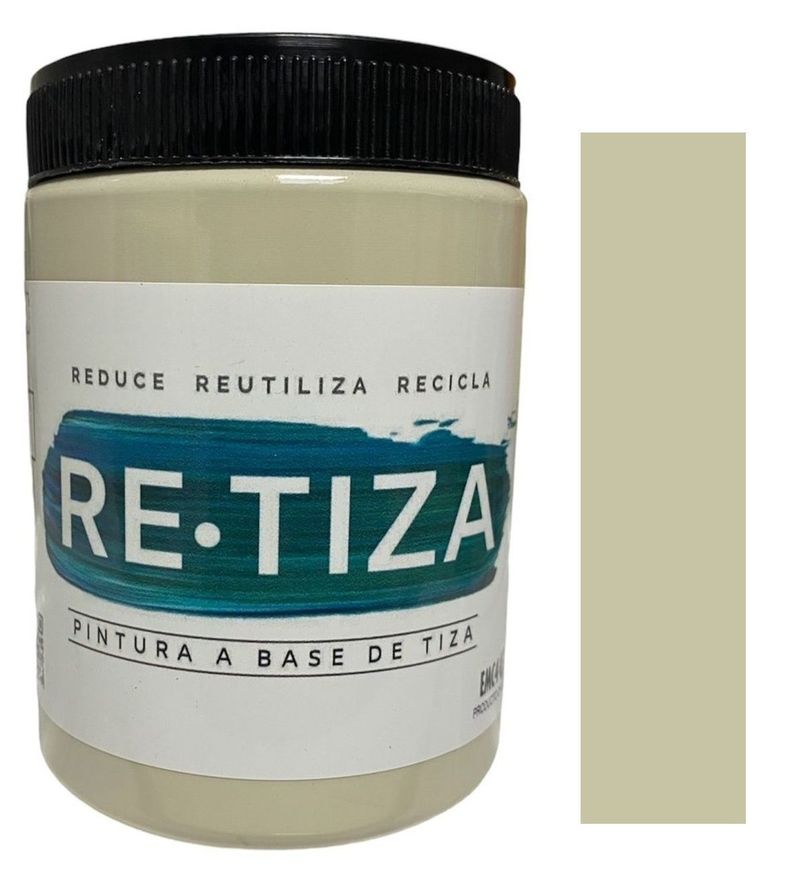 Pintura Vintage/Tizada, color Blanco ARENA 1 Kilo, Base Agua Retiza