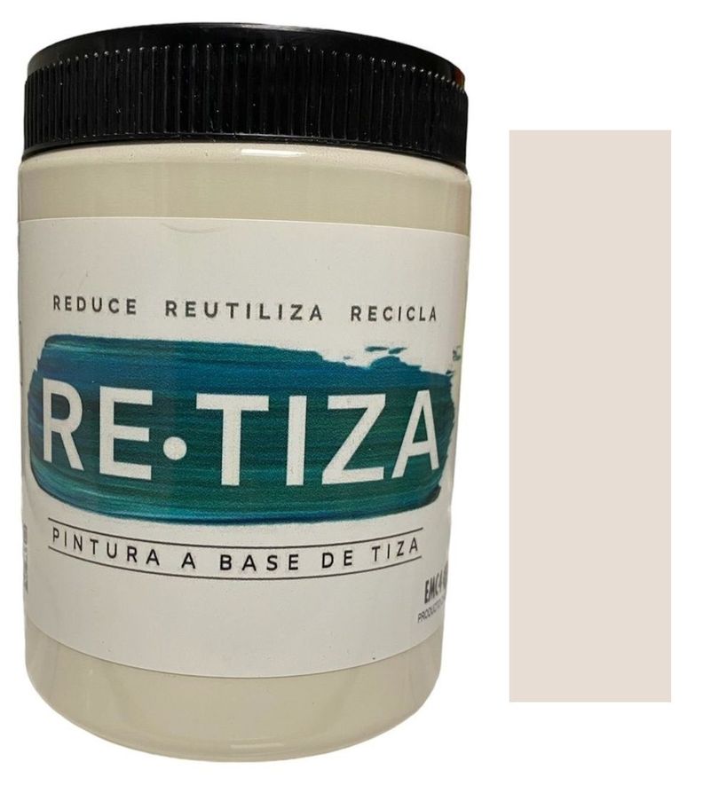 Pintura Vintage/Tizada, color Blanco CRUDO 1 Kilo, Base Agua Retiza