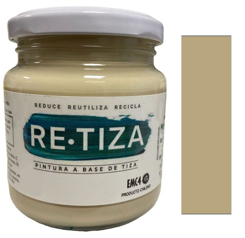 Pintura Vintage/Tizada, color Blanco LINO 250 gramos, Base Agua Retiza