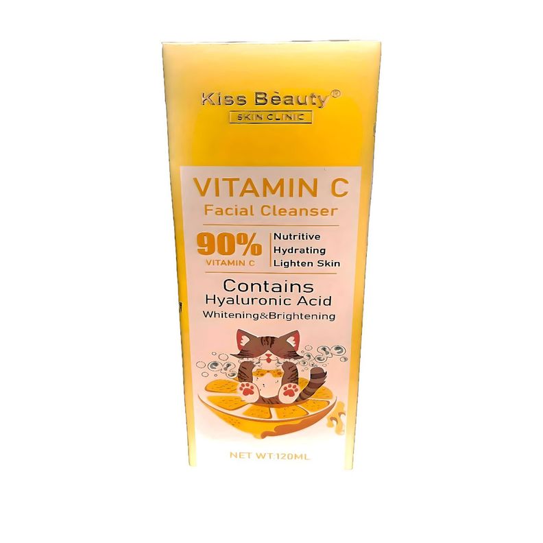 LIMPIADOR FACIAL VITAMINA C ACIDO HIALURONICO KISS BEAUTY-1