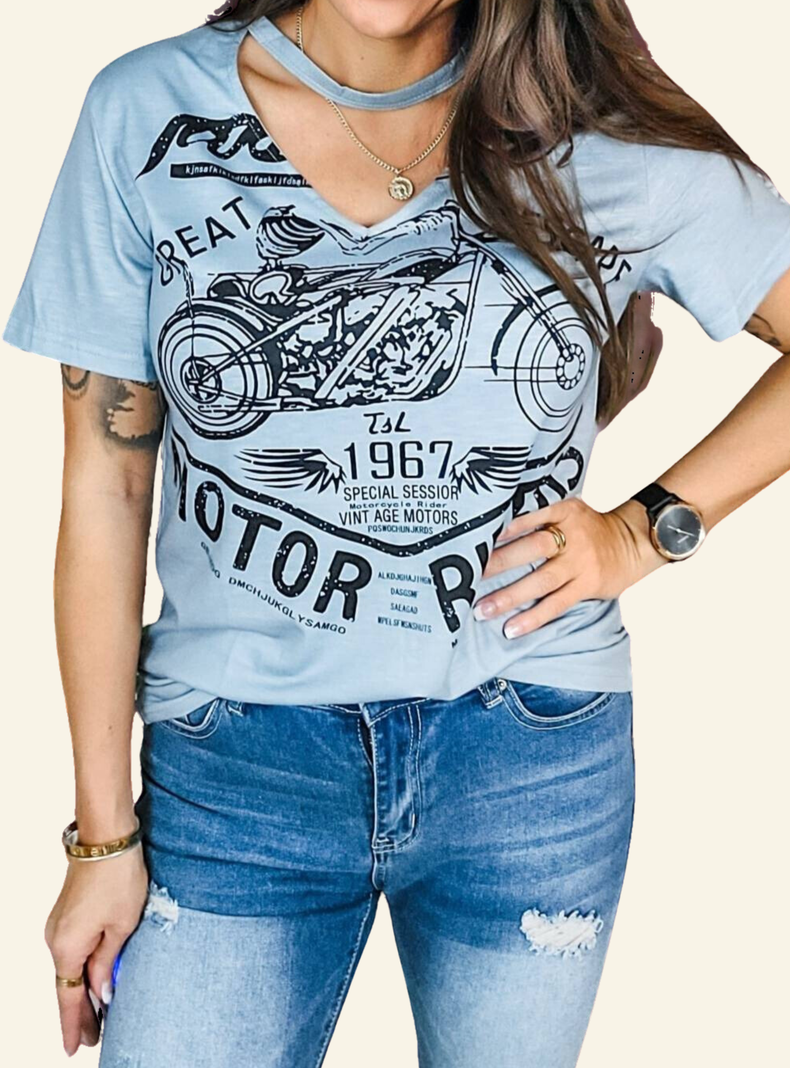 Polera de algodón talla L-0