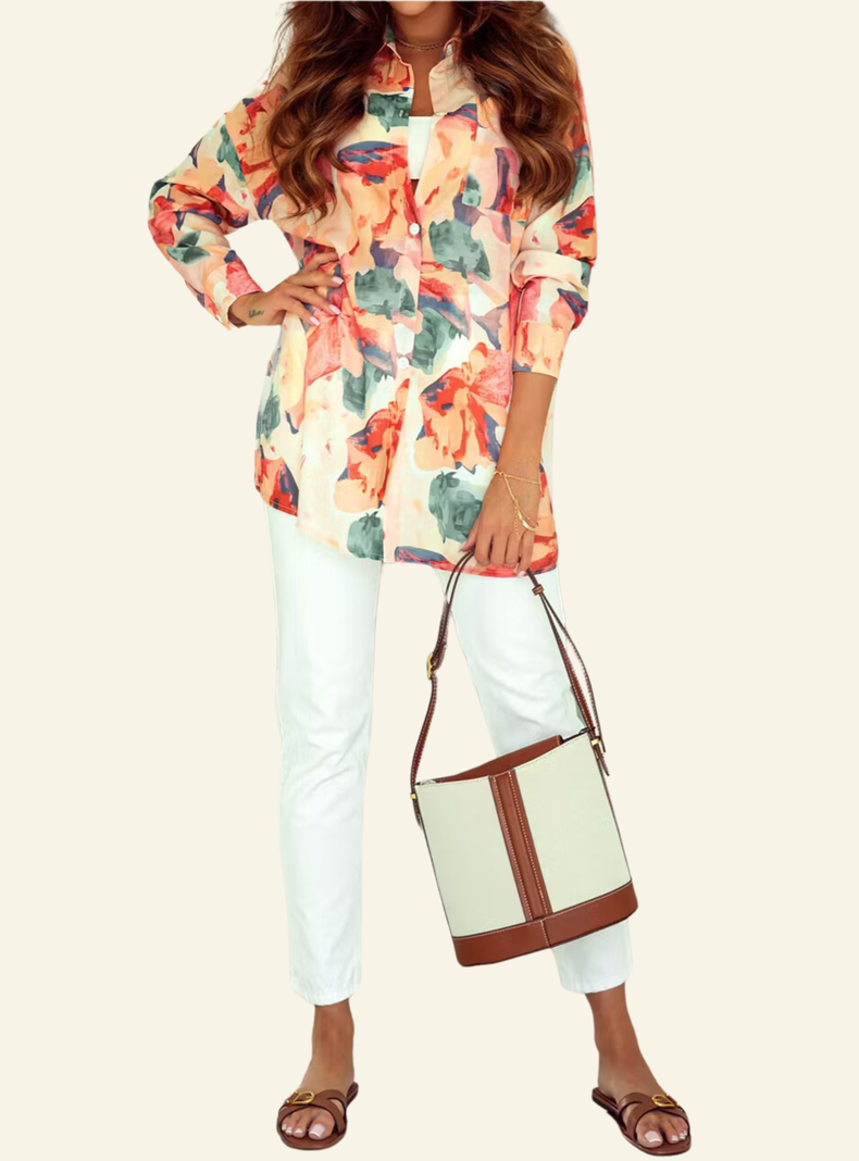 Camisero estampado oversize